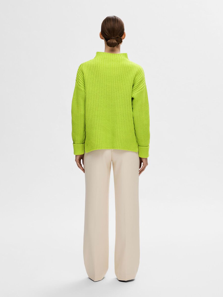 SELECTED FEMME KNIT SELMA LIME GREEN