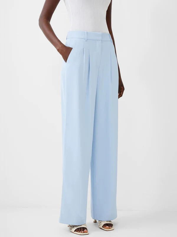 FRENCH CONNECTION HARRIE SUITING TROUSERS CASHMERE BLUE