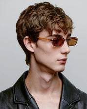A.KJAERBEDE SUNGLASSES  NOAH GOLD BURNT AMBER