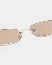 A.KJAERBEDE SUNGLASSES  NOAH GOLD BURNT AMBER