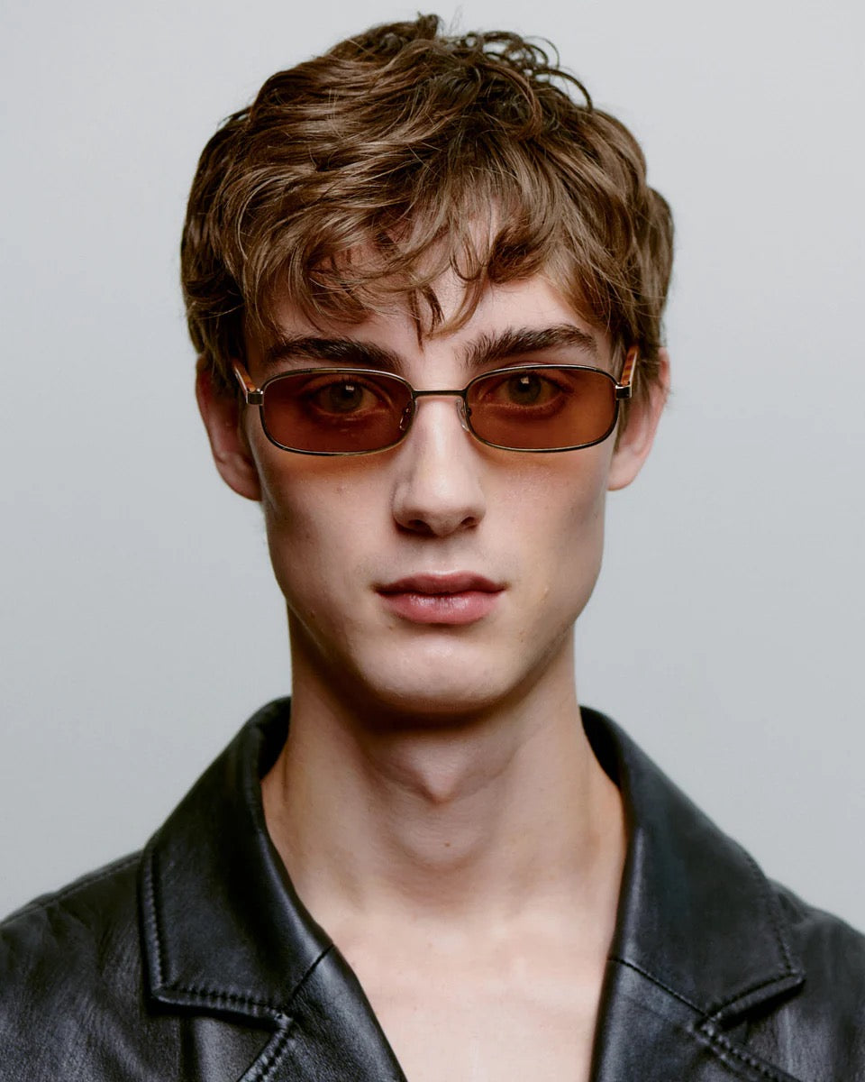 A.KJAERBEDE SUNGLASSES  NOAH GOLD BURNT AMBER