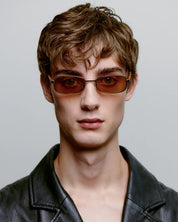 A.KJAERBEDE SUNGLASSES  NOAH GOLD BURNT AMBER