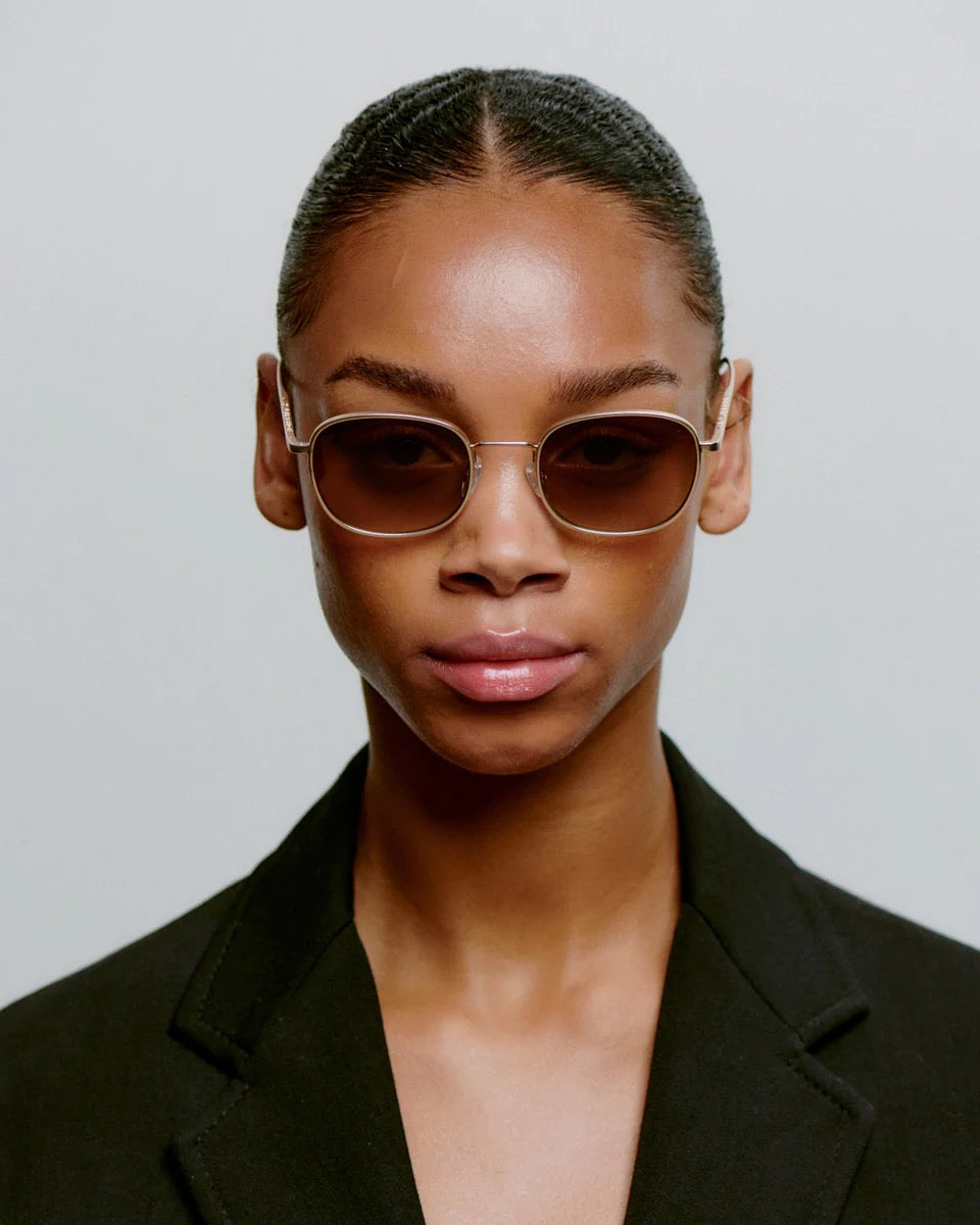 A.KJAERBEDE SUNGLASSES  HELLO MATTE GOLD