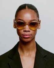 A.KJAERBEDE SUNGLASSES  LILLY ECRU TRANSPARENT