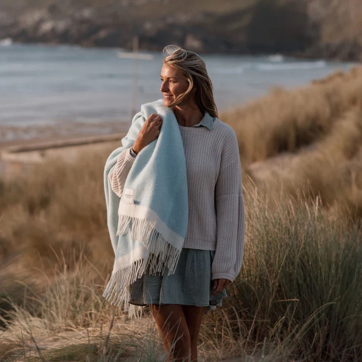 ATLANTIC BLANKET LIGHT DUCK EGG