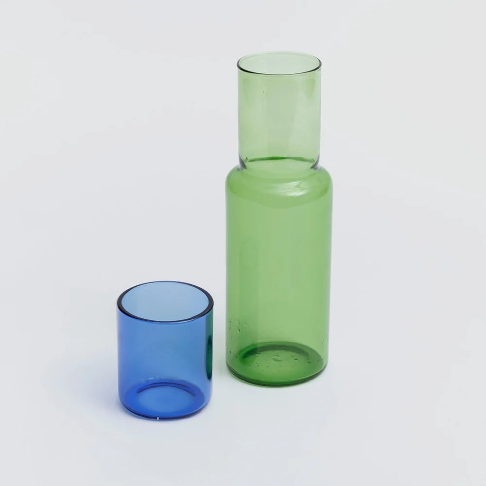 BLOCK DESIGN  CARAFE GREEN/BLUE