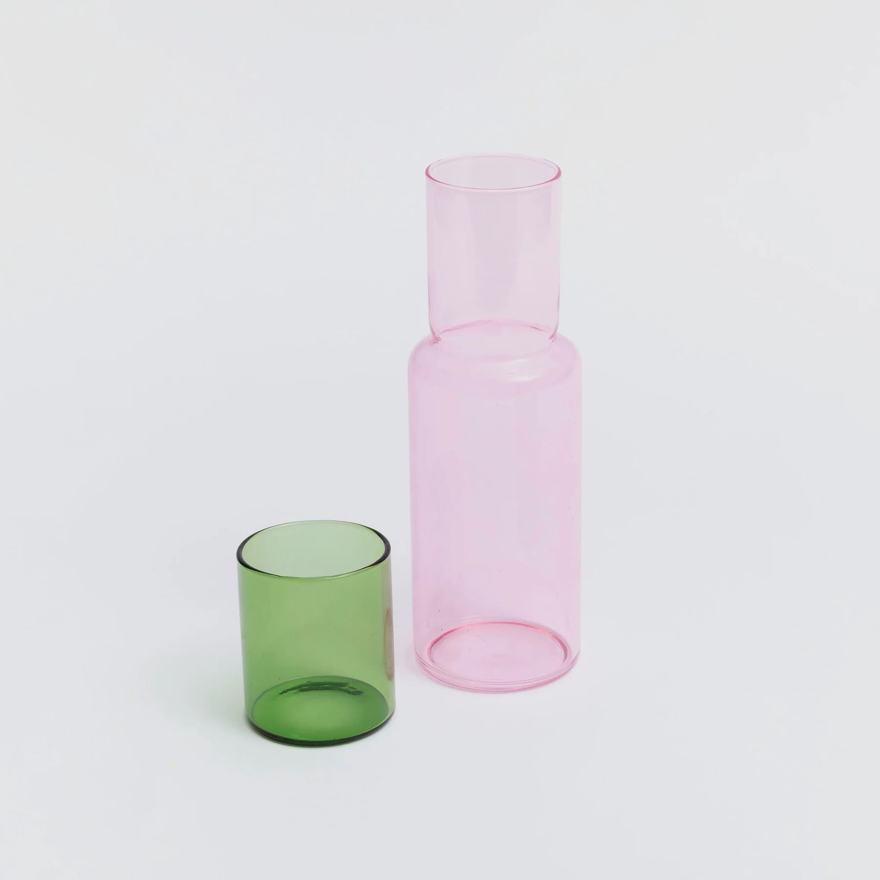 BLOCK DESIGN CARAFE PINK/GREEN
