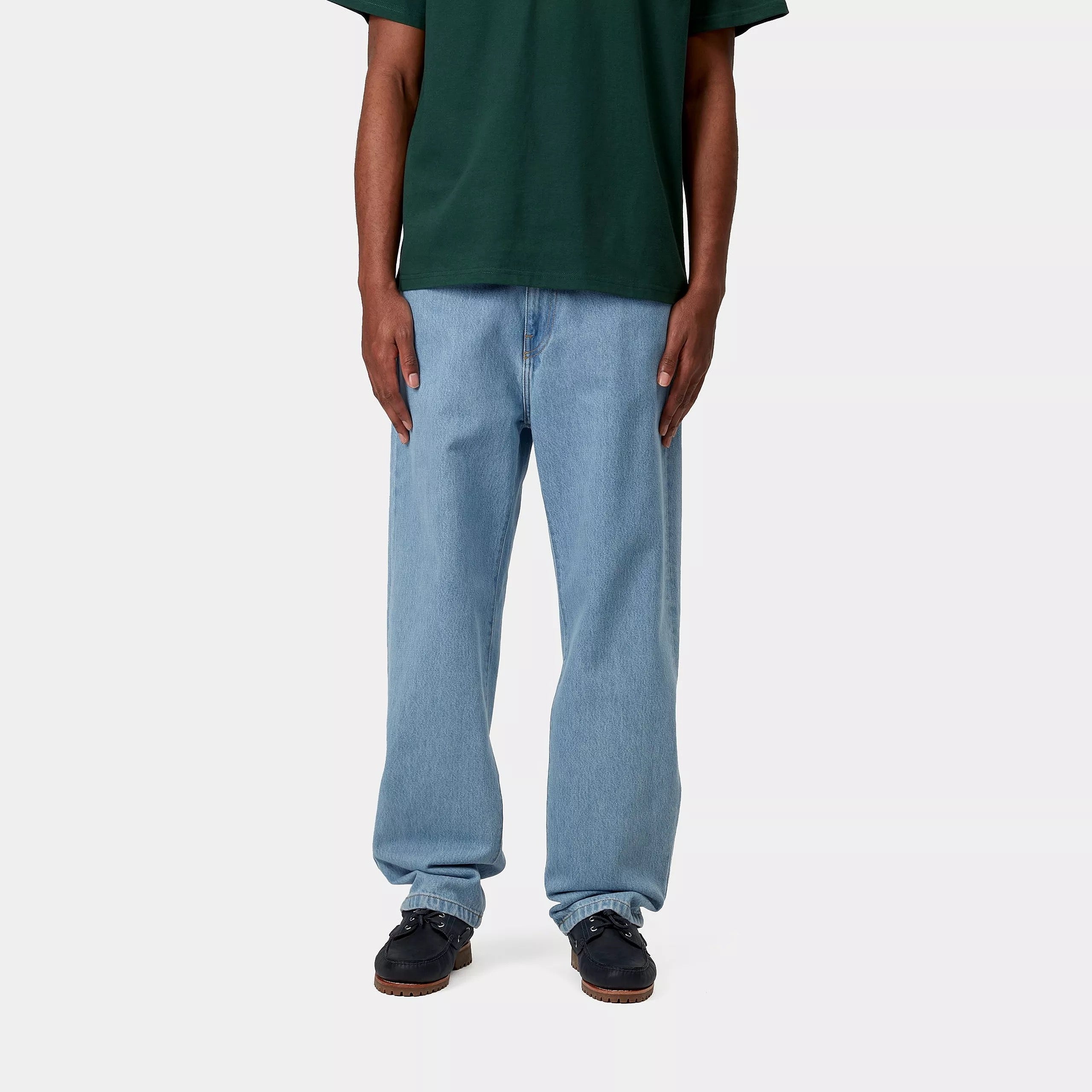 CARHARTT WIP  AARON PANT BLU BLUE STONEWASH