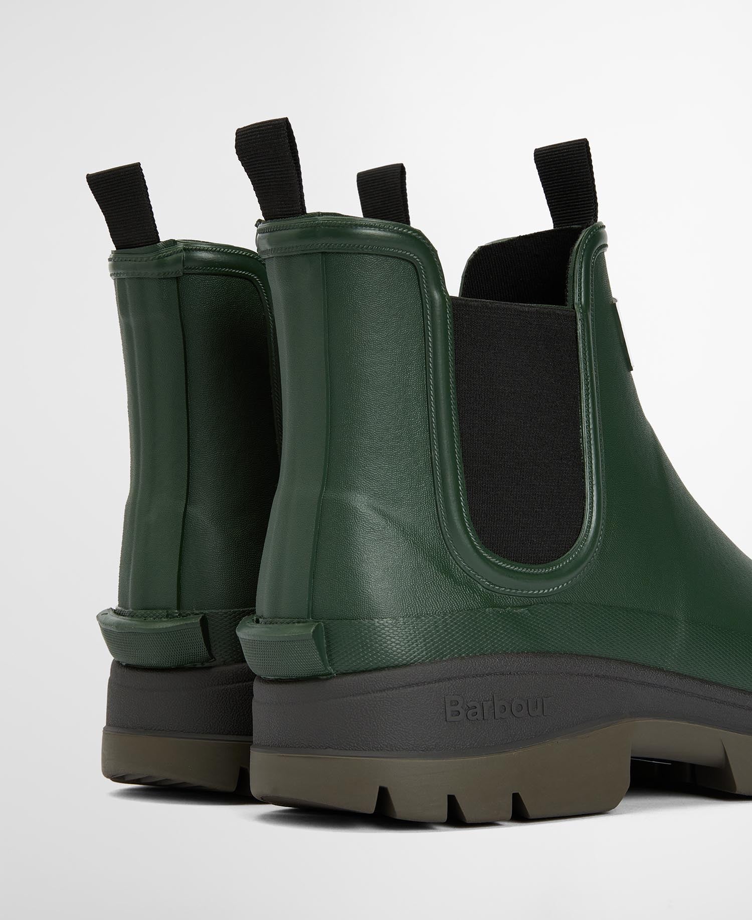BARBOUR NIMBUS CHELSEA OLIVE WELLIES