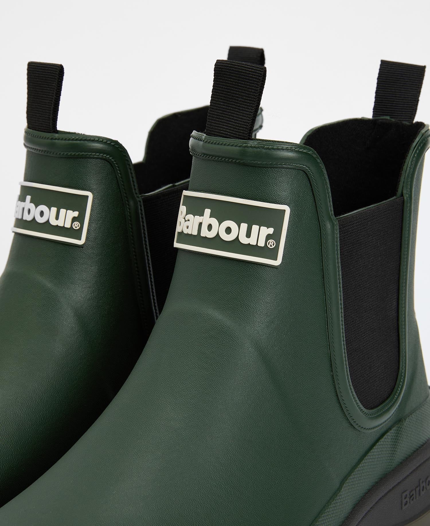 BARBOUR NIMBUS CHELSEA OLIVE WELLIES