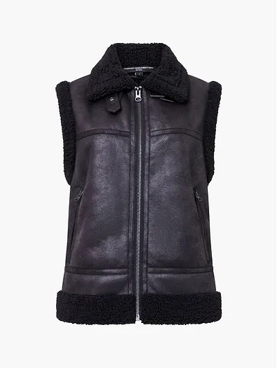 FRENCH CONNECTION  CAMRY SUEDE Black