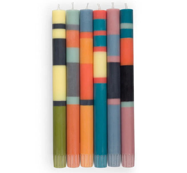 BCS CANDLES  STRIPE SET MIXED SET
