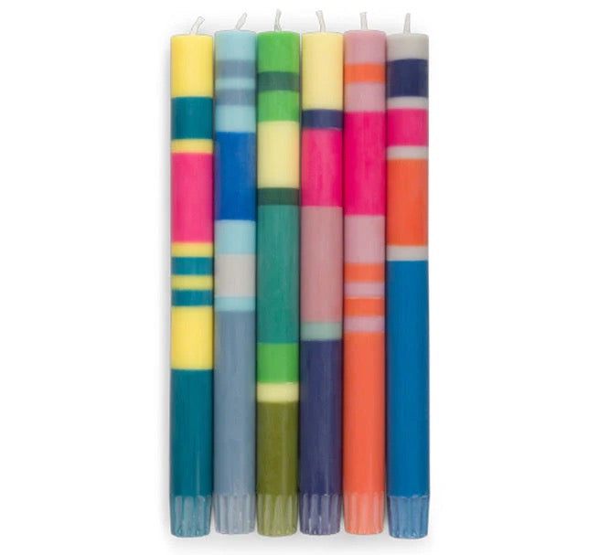 BCS CANDLES  STRIPE SET MIXED SET 756
