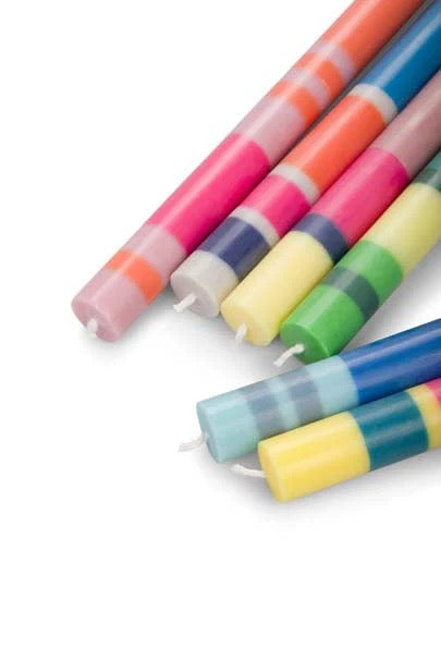 BCS CANDLES  STRIPE SET MIXED SET 756