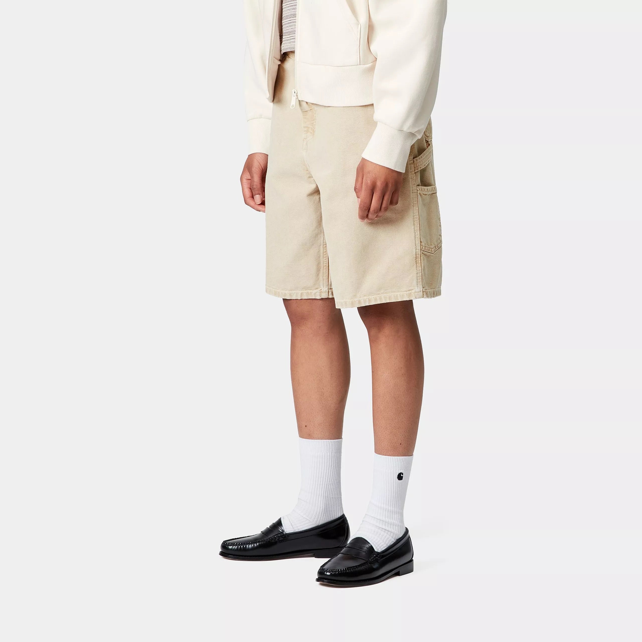 CARHARTT WIP  BRANDON DUSTY H BROWN SHORTS