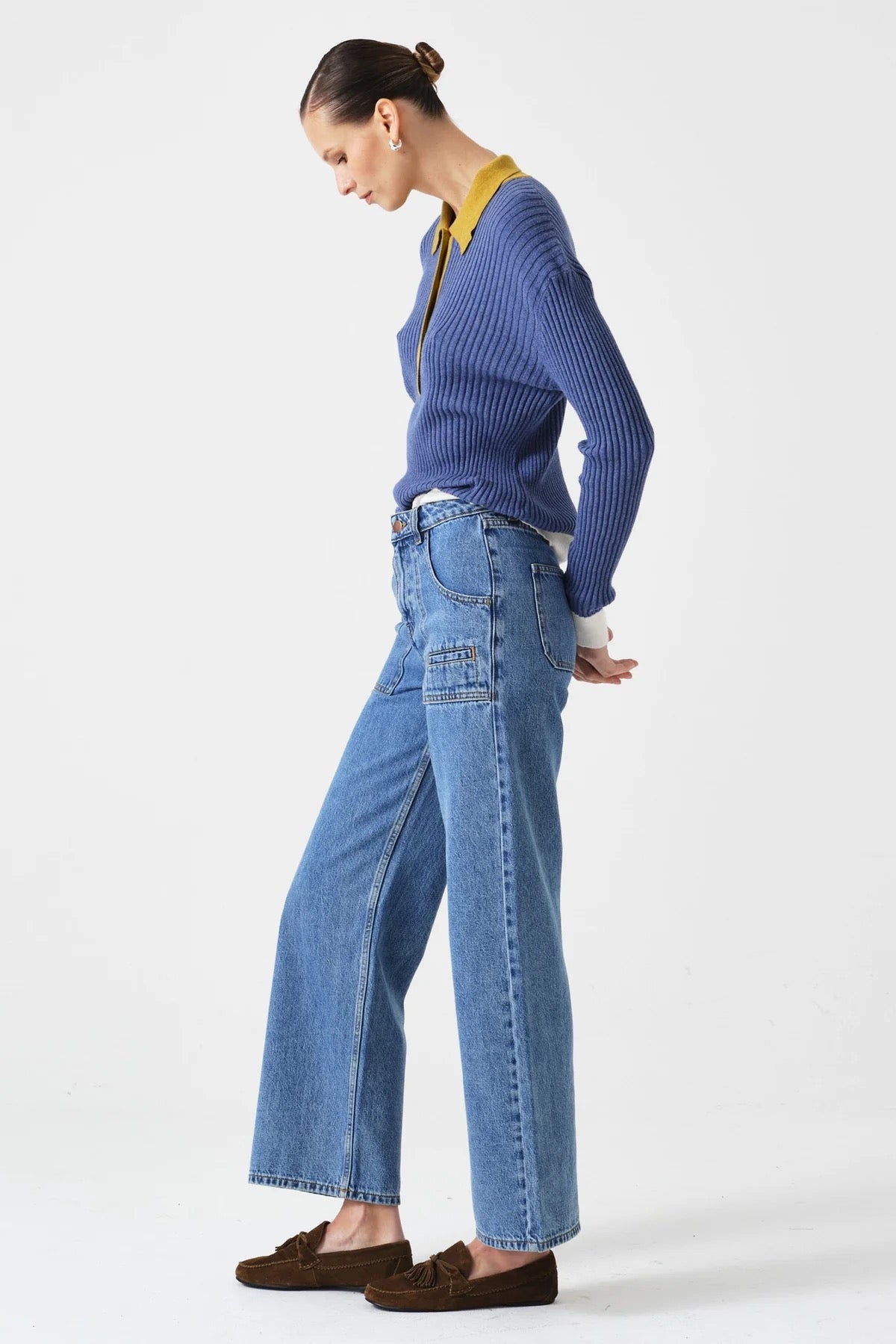 SEVENTY+MOCHI  EDEN CROP JEANS NEWPORT