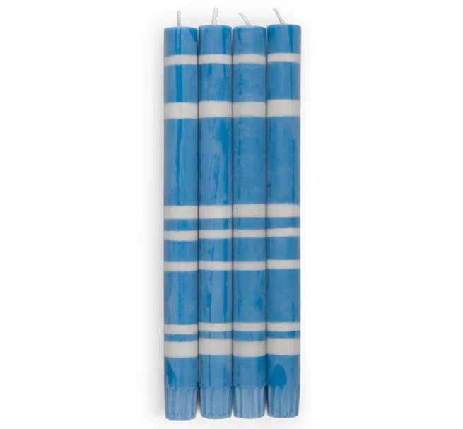 BCS709 CANDLES  STRIPE SET NANKIN/GULL