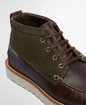 BARBOUR HADSTON CHUKKA OLIVE/DK BROWN