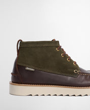 BARBOUR HADSTON CHUKKA OLIVE/DK BROWN