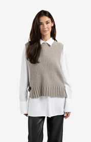 YAYA TANK SIDE BUCKLES CAPERS MELANGE