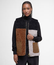 BARBOUR CATHY FLEECE NAT/CAM/BLK