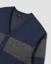 STANRAY  KNIT CARDIGAN NAVY/CHARCOAL