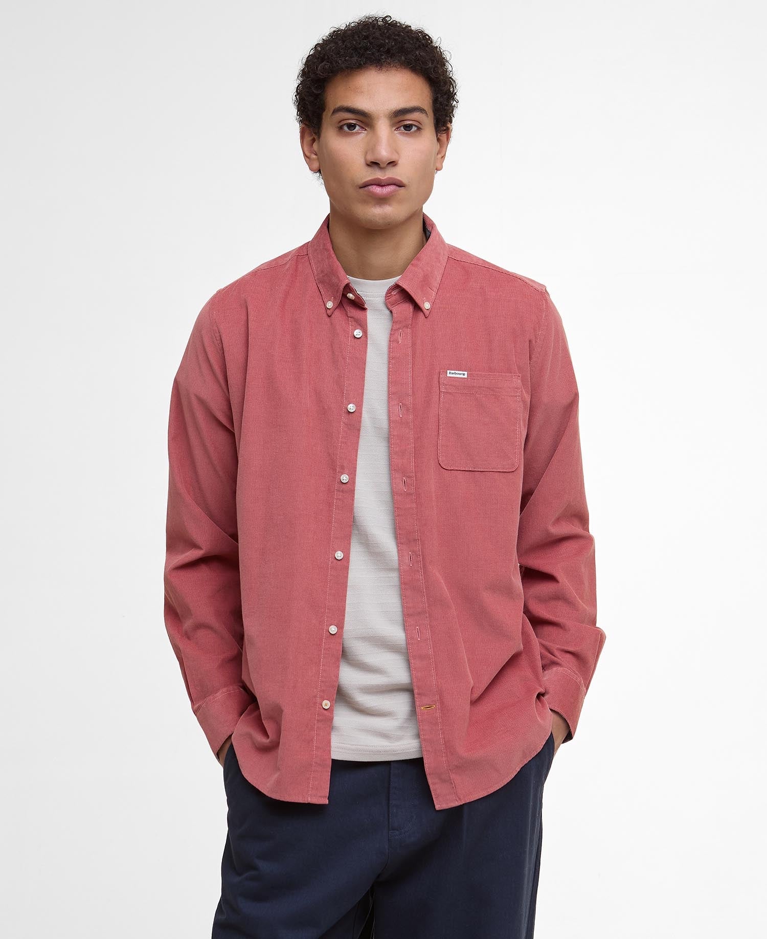 BARBOUR RAMSEY CORD EARTH PINK
