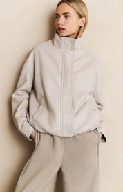 YAYA FAUX BALOON JKT CHALK WHITE