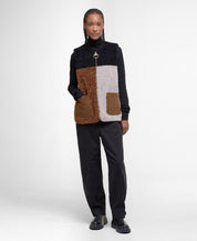 BARBOUR CATHY FLEECE NAT/CAM/BLK