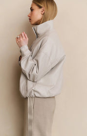 YAYA FAUX BALOON JKT CHALK WHITE