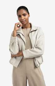 YAYA FAUX BALOON JKT CHALK WHITE