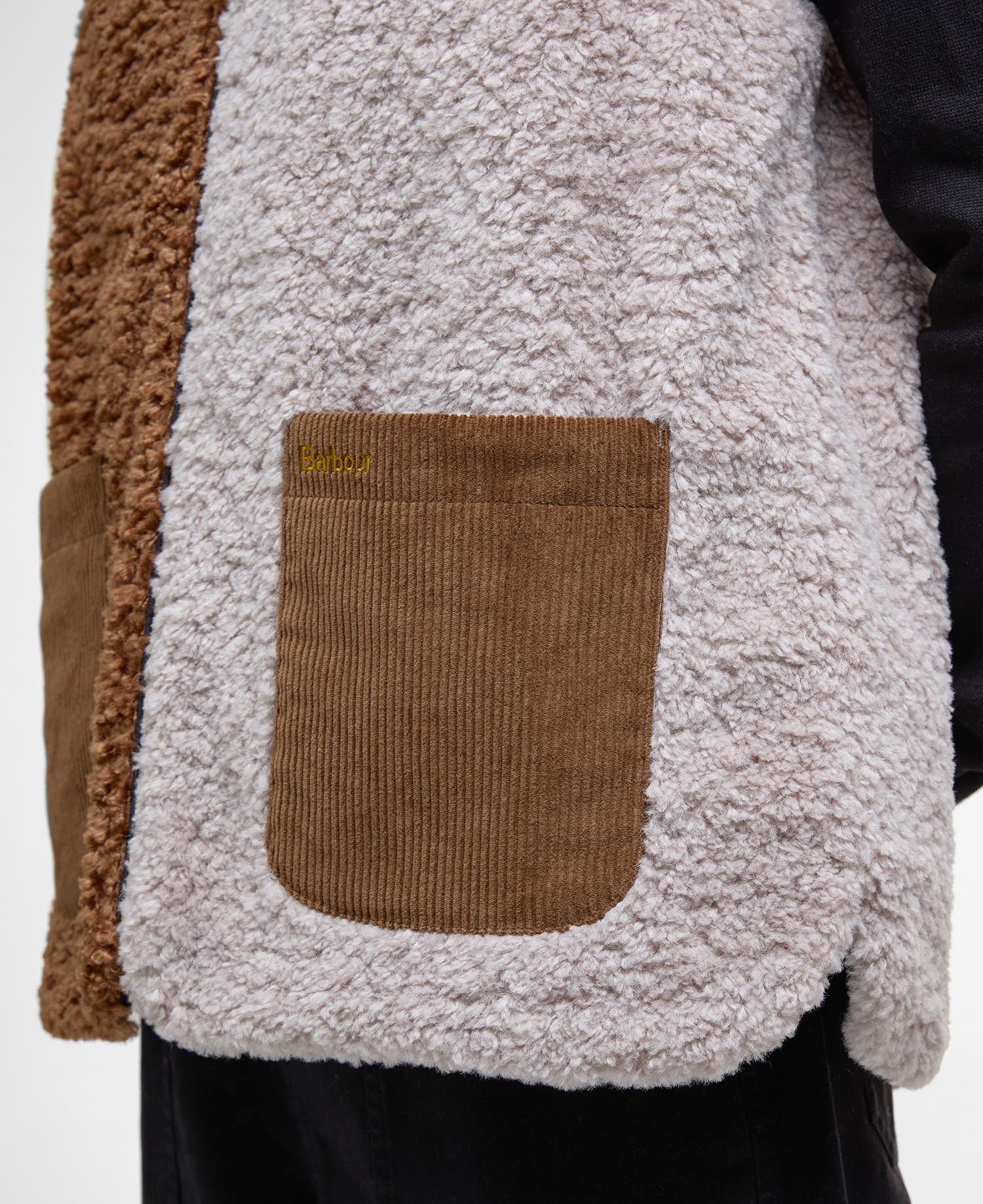 BARBOUR CATHY FLEECE NAT/CAM/BLK