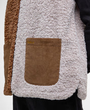 BARBOUR CATHY FLEECE NAT/CAM/BLK