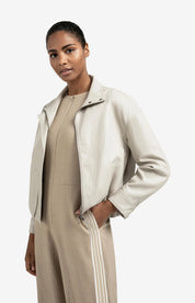 YAYA FAUX BALOON JKT CHALK WHITE