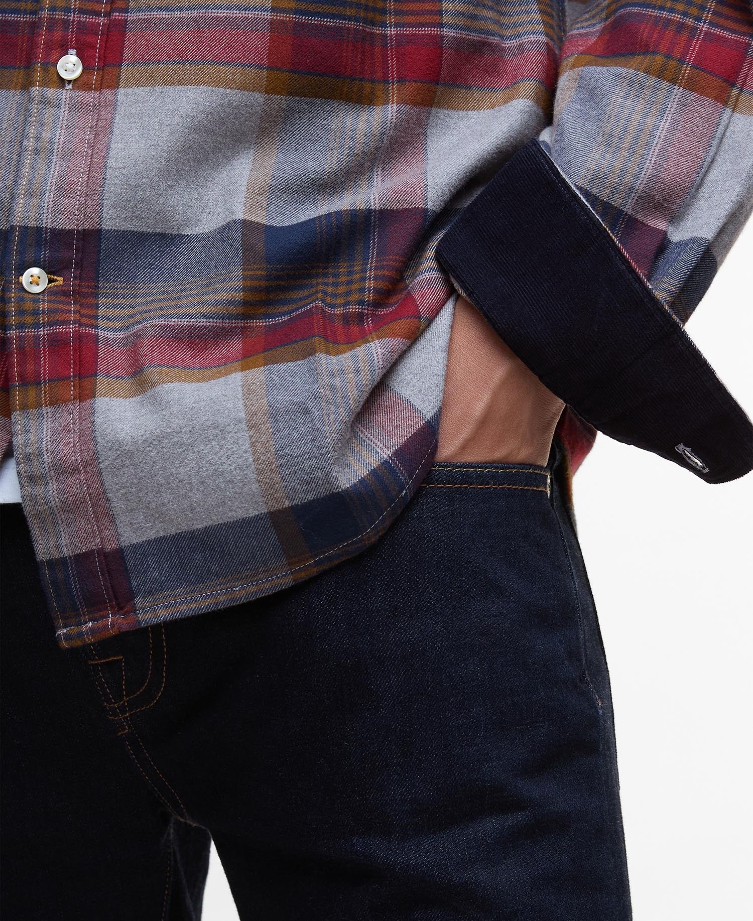 BARBOUR PORTDOWN LIGHT GREY MARL