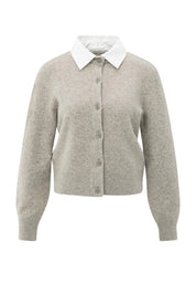 YAYA DETACH COLLAR BROWNISH GREY