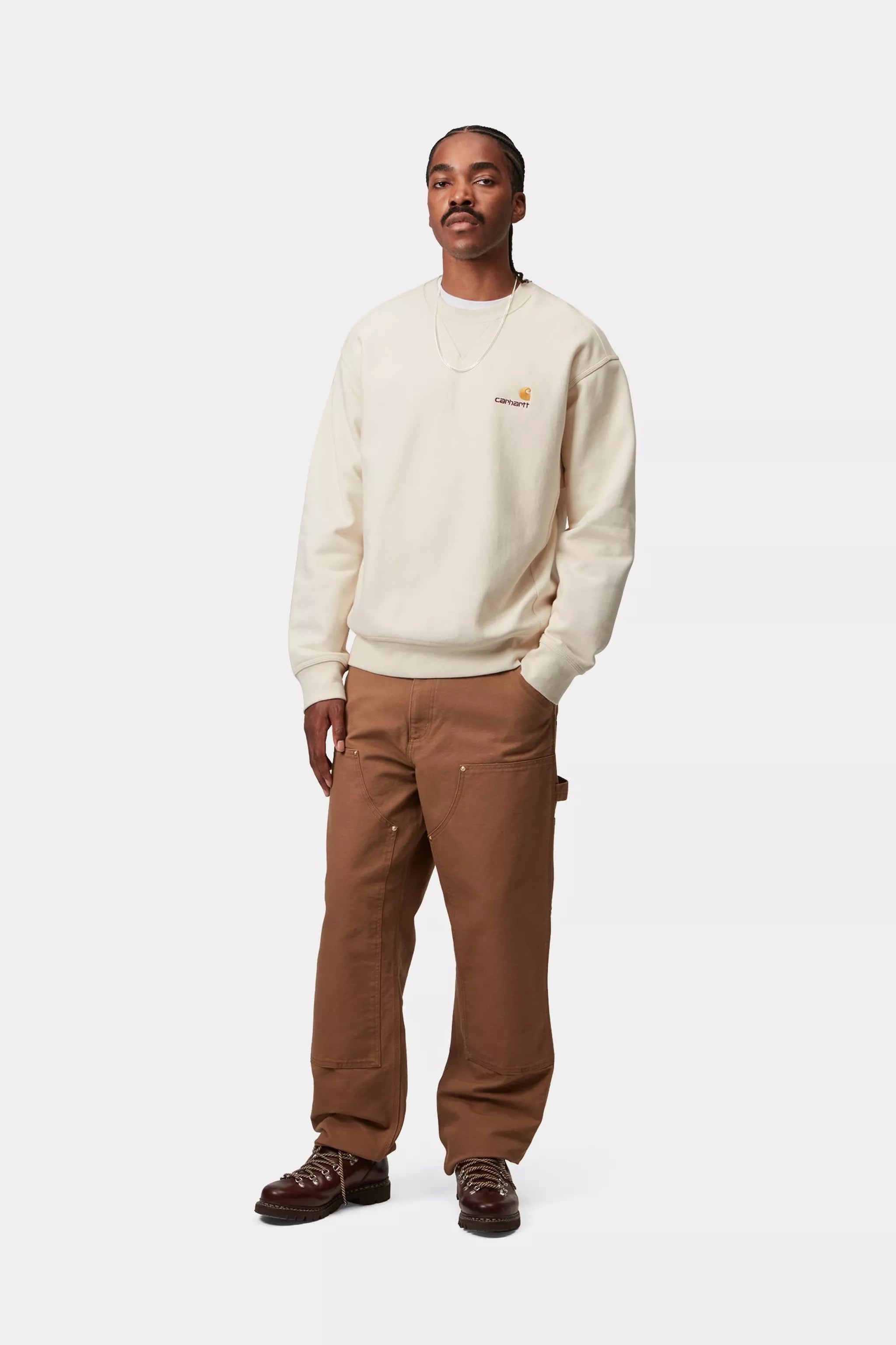 CARHARTT WIP  AMERICAN SCRIPT NATURAL