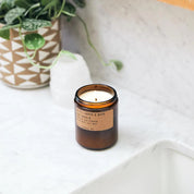 P.F.CANDLE CO STANDARD JAR CANDLE AMBER/MOSS