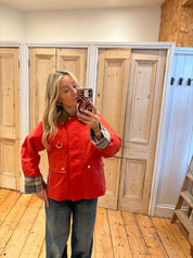 BARBOUR  MACKWORTH VERMILLION/DRESS JACKET