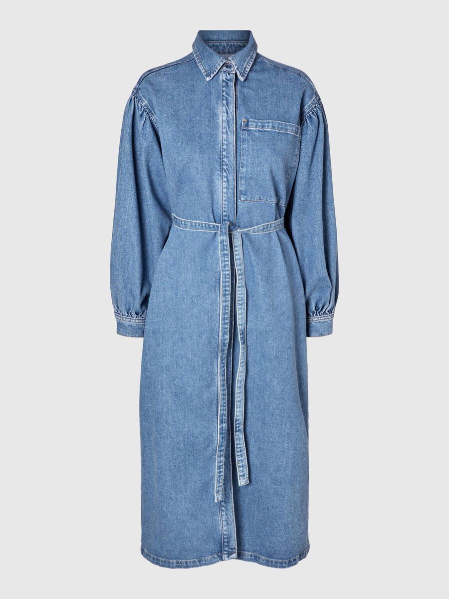 SELECTED FEMME LIGHT BLUE DENIM DRESS