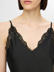 SELECTED FEMME LACE TOP FALENA Black