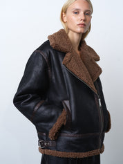 FRENCH CONNECTION  SUEDETTE BLACK/BROWN