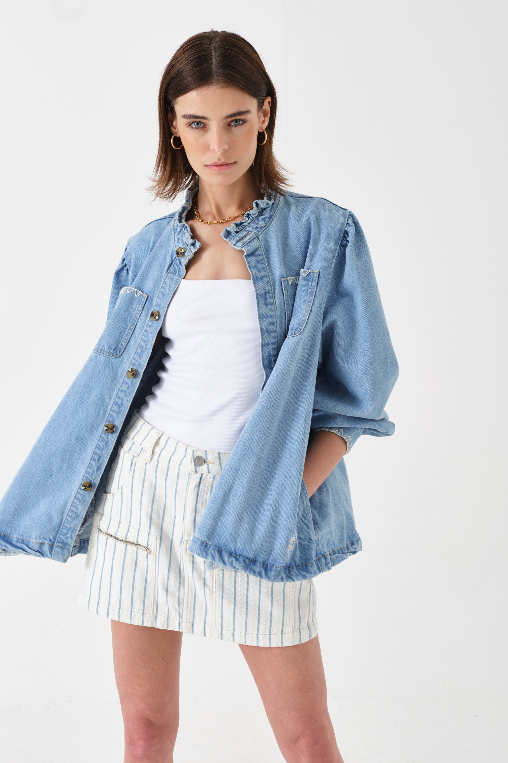SEVENTY+MOCHI DANA SUNBLEACHED JACKET