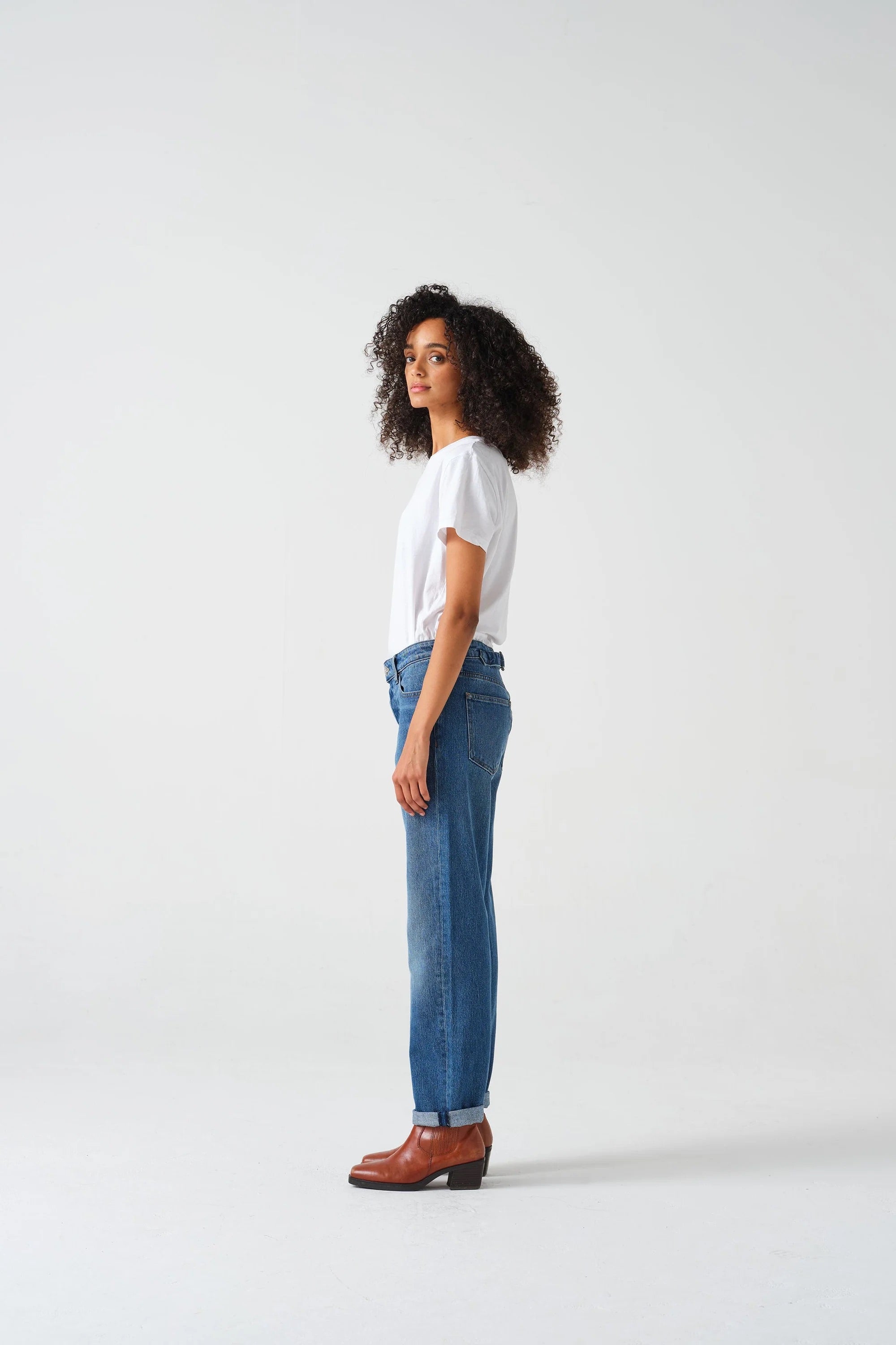 SEVENTY+MOCHI BOBBI BOYFRIEND JEANS DESERT VINTAGE AMERICANA