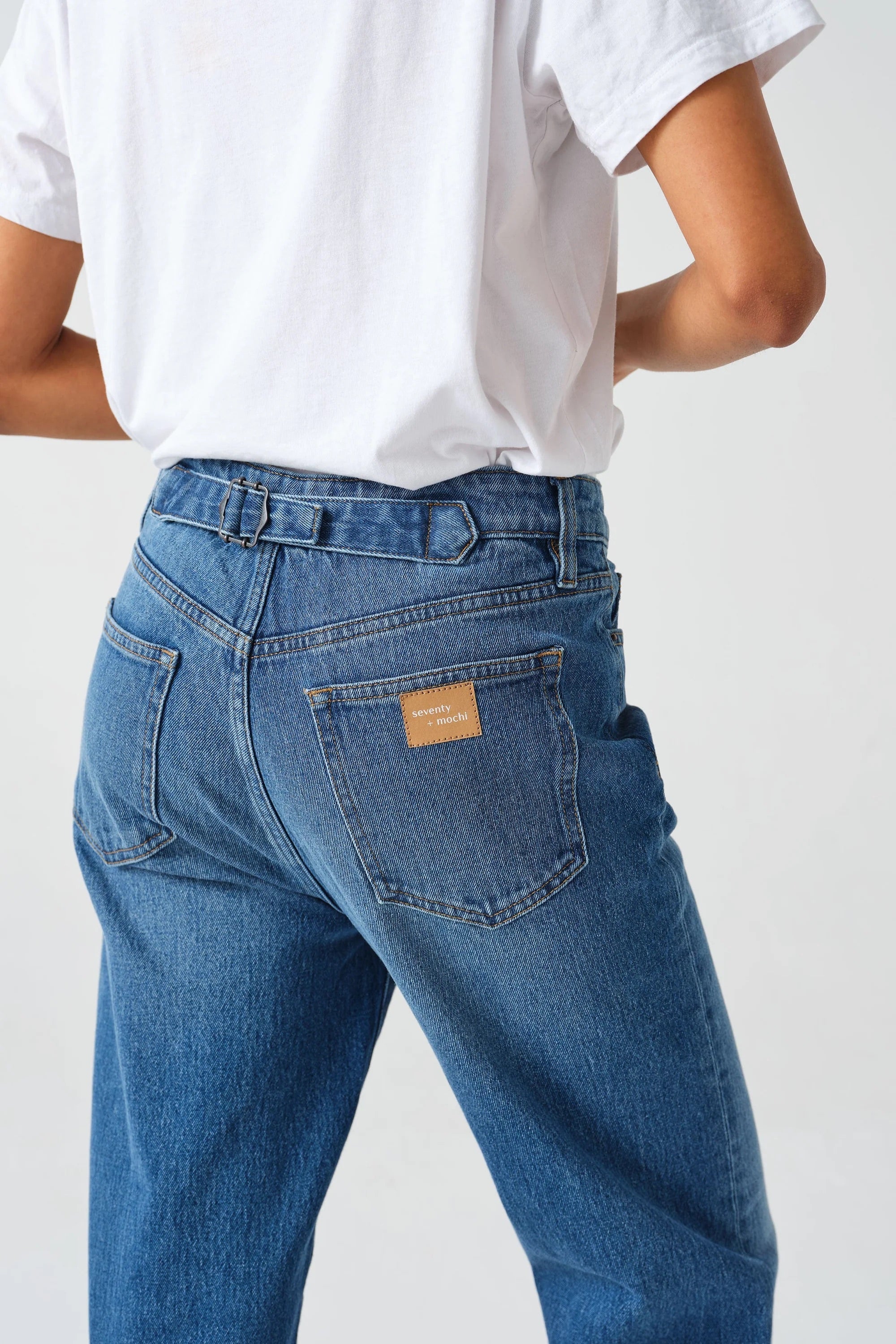 SEVENTY+MOCHI BOBBI BOYFRIEND JEANS DESERT VINTAGE AMERICANA