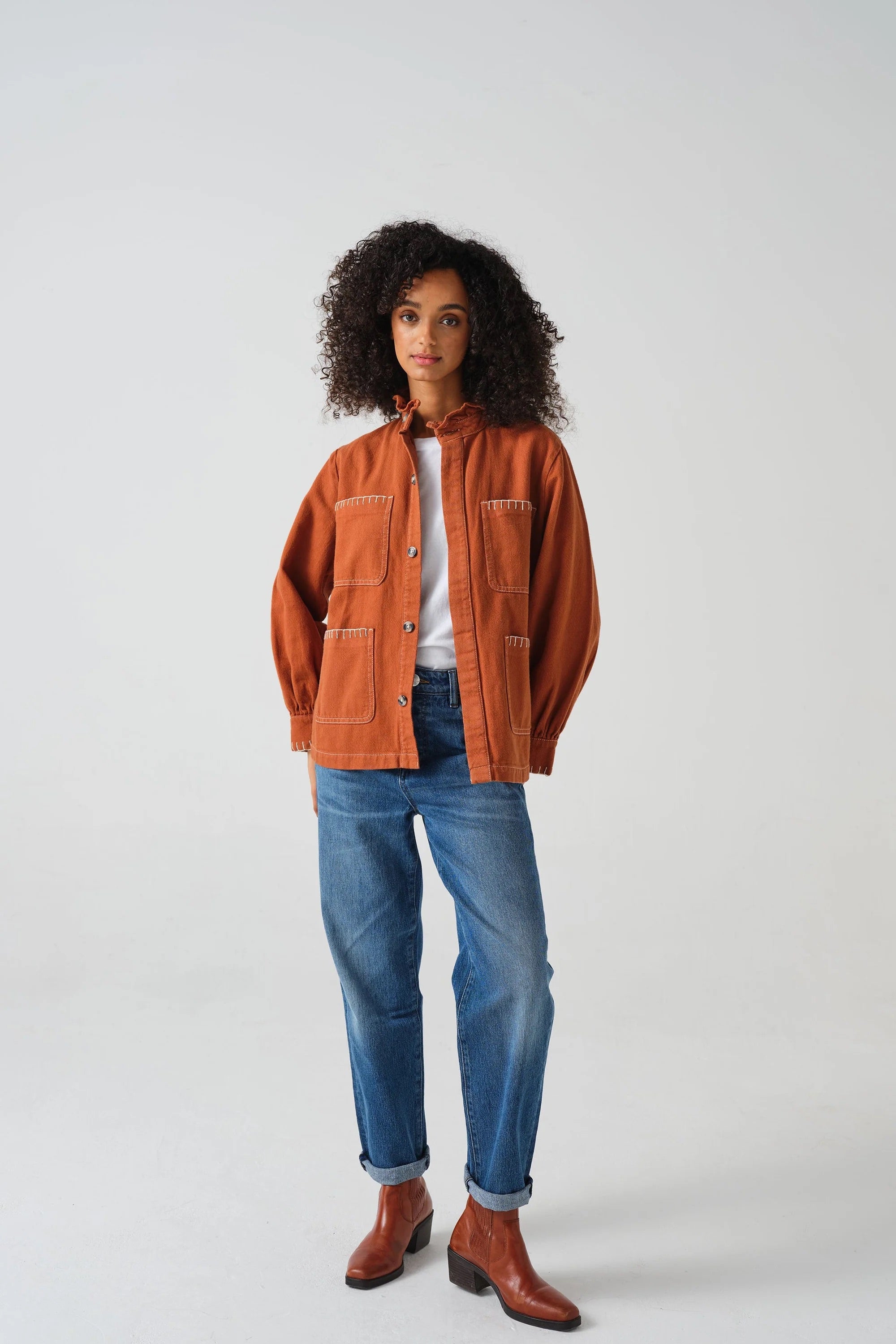 SEVENTY+MOCHI BOBBI BOYFRIEND JEANS DESERT VINTAGE AMERICANA