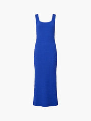 FRENCH CONNECTION SADIE DRESS TEXTURED ROYAL BLUE