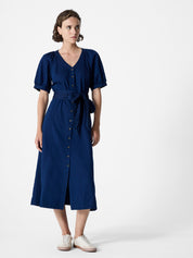 FRENCH CONNECTION  ZAVES SS CHAMBRAY DRESS