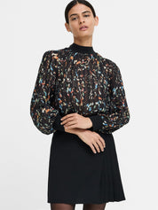 FRENCH CONNECTION  KYLIE CLAUDETTE BLACK MULTI