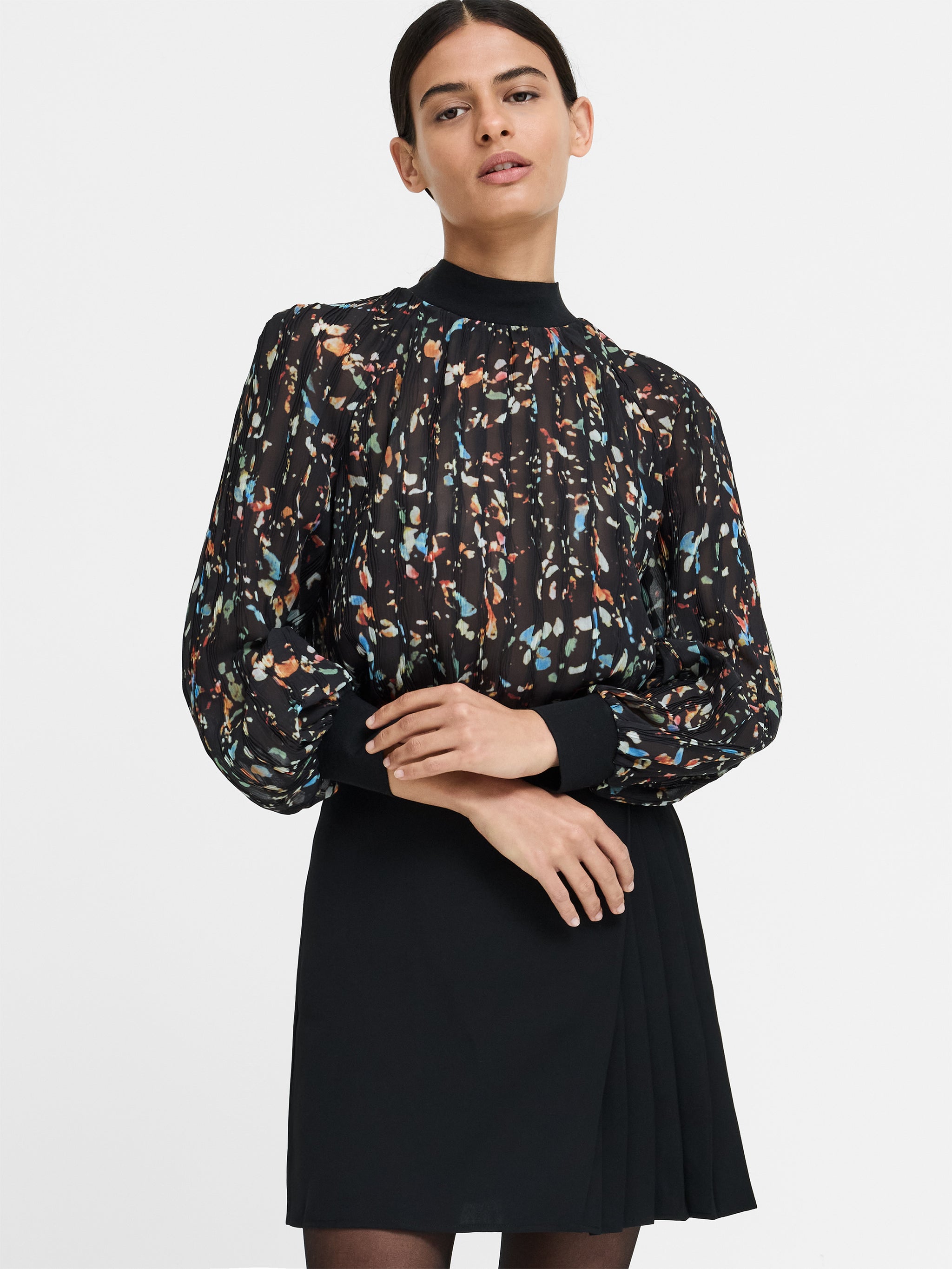FRENCH CONNECTION  KYLIE CLAUDETTE BLACK MULTI